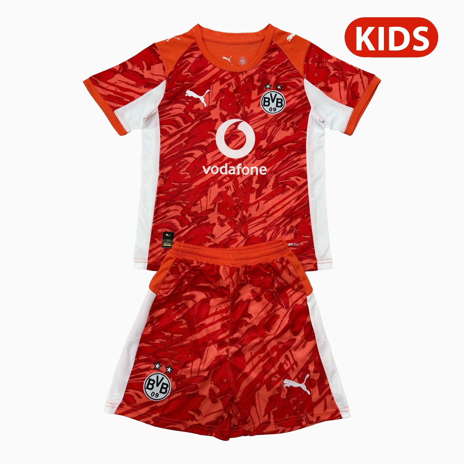 Dortmund 25-26 Orange Goalkeeper Kids Kit - SOCCERDEALSHOP