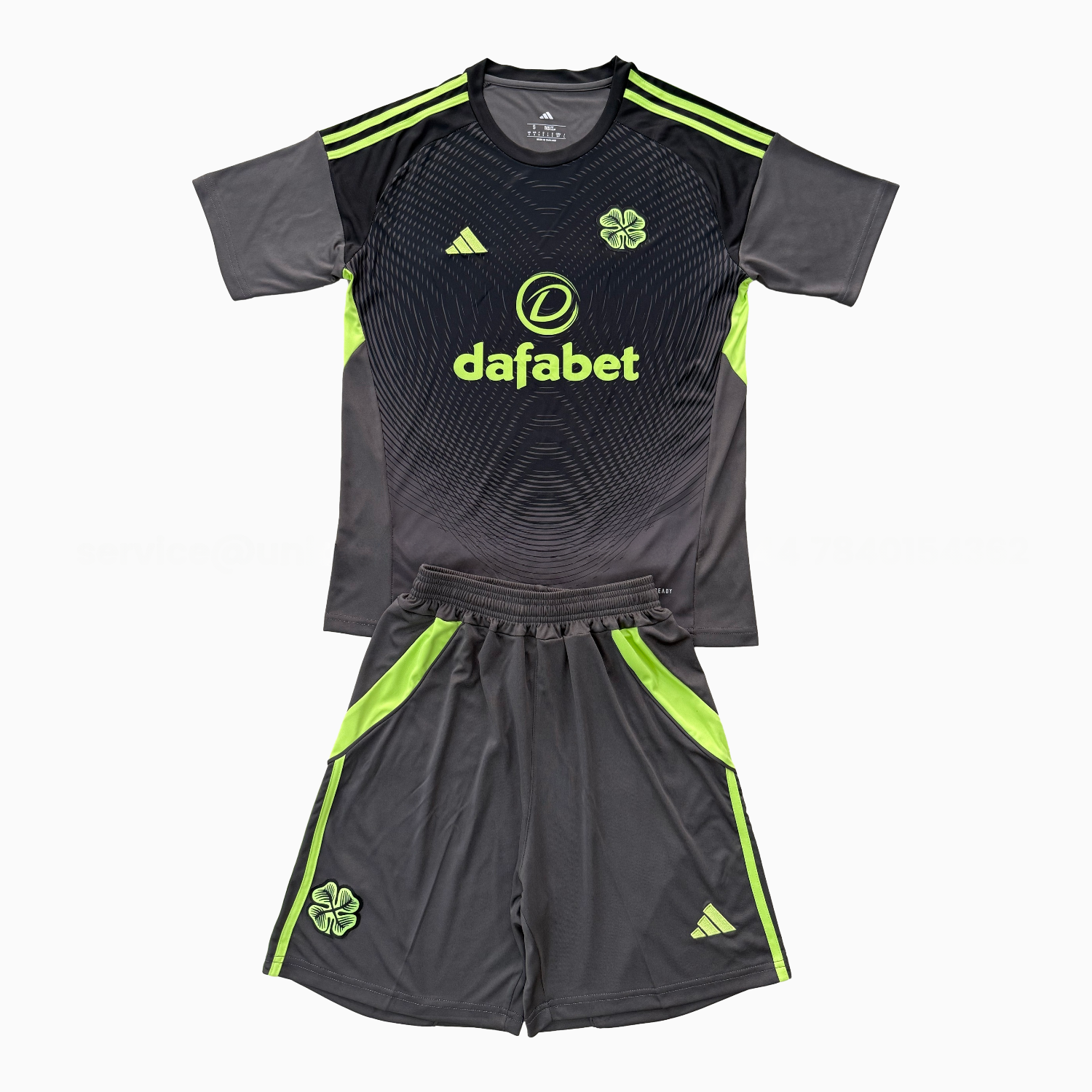 Celtic 25-26 Black Goalkeeper Men's Adult Jersey Set - Fans Version - SOCCERDEALSHOP