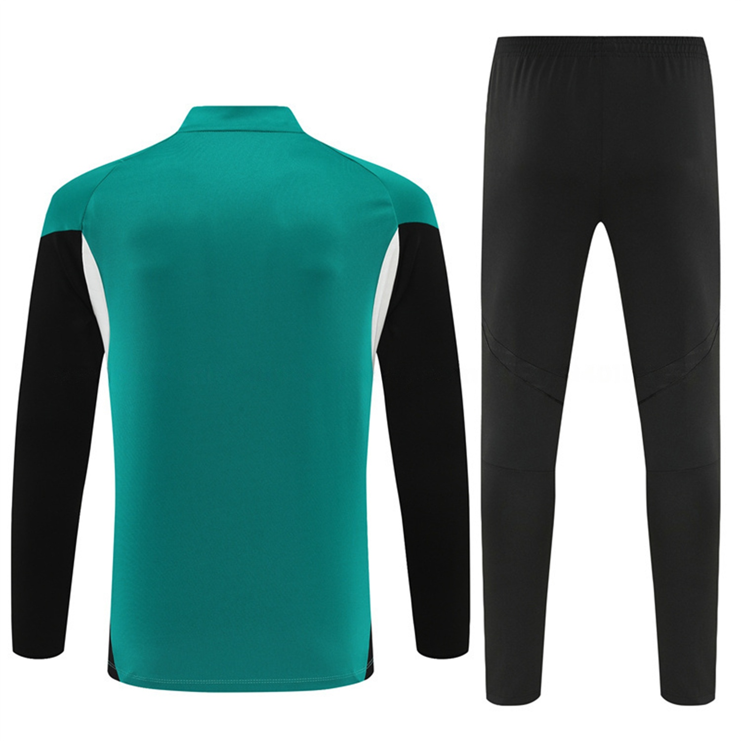 Liver.pool 25-26 Kids Long Sleeve Training Set - Green Top & Black Pants - SOCCERDEALSHOP