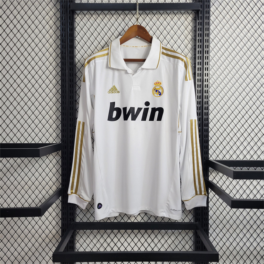 Retro Real Madrid 11-12 Home Long Sleeve Jersey - SOCCERDEALSHOP