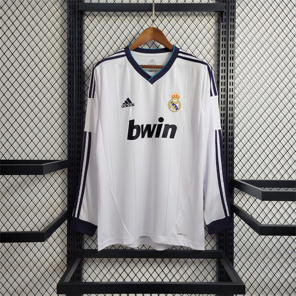 Retro Real Madrid 12-13 Home Long Sleeve Jersey - SOCCERDEALSHOP