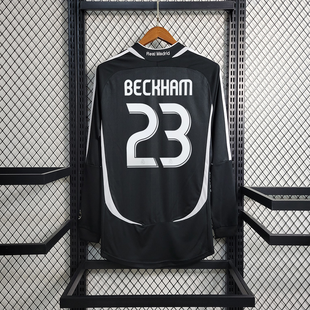 Retro Real Madrid 06-07 Away Long Sleeve Jersey - SOCCERDEALSHOP