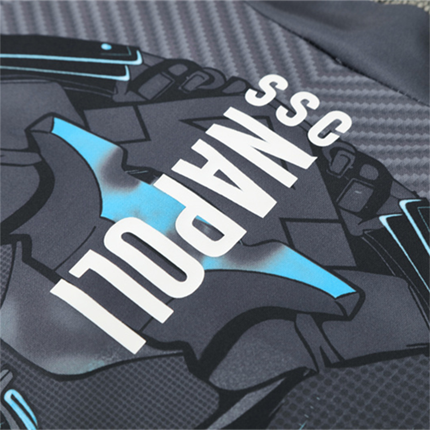 Napoli 25-26 Long Sleeve Training Set - Gray Mecha Top & Black Pants - SOCCERDEALSHOP