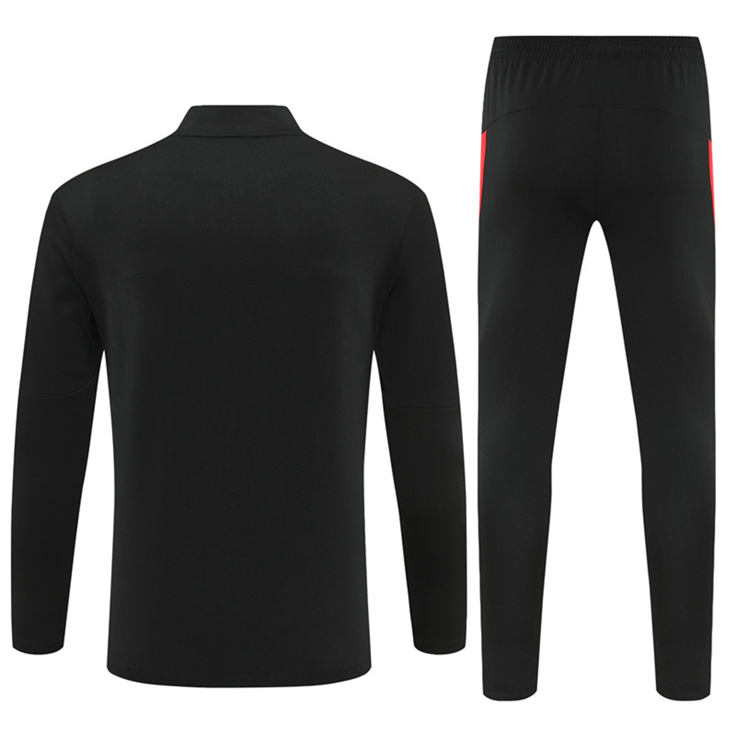 Portugal 25-26 Kids Long Sleeve Training Set - Black Top & Black Pants - SOCCERDEALSHOP