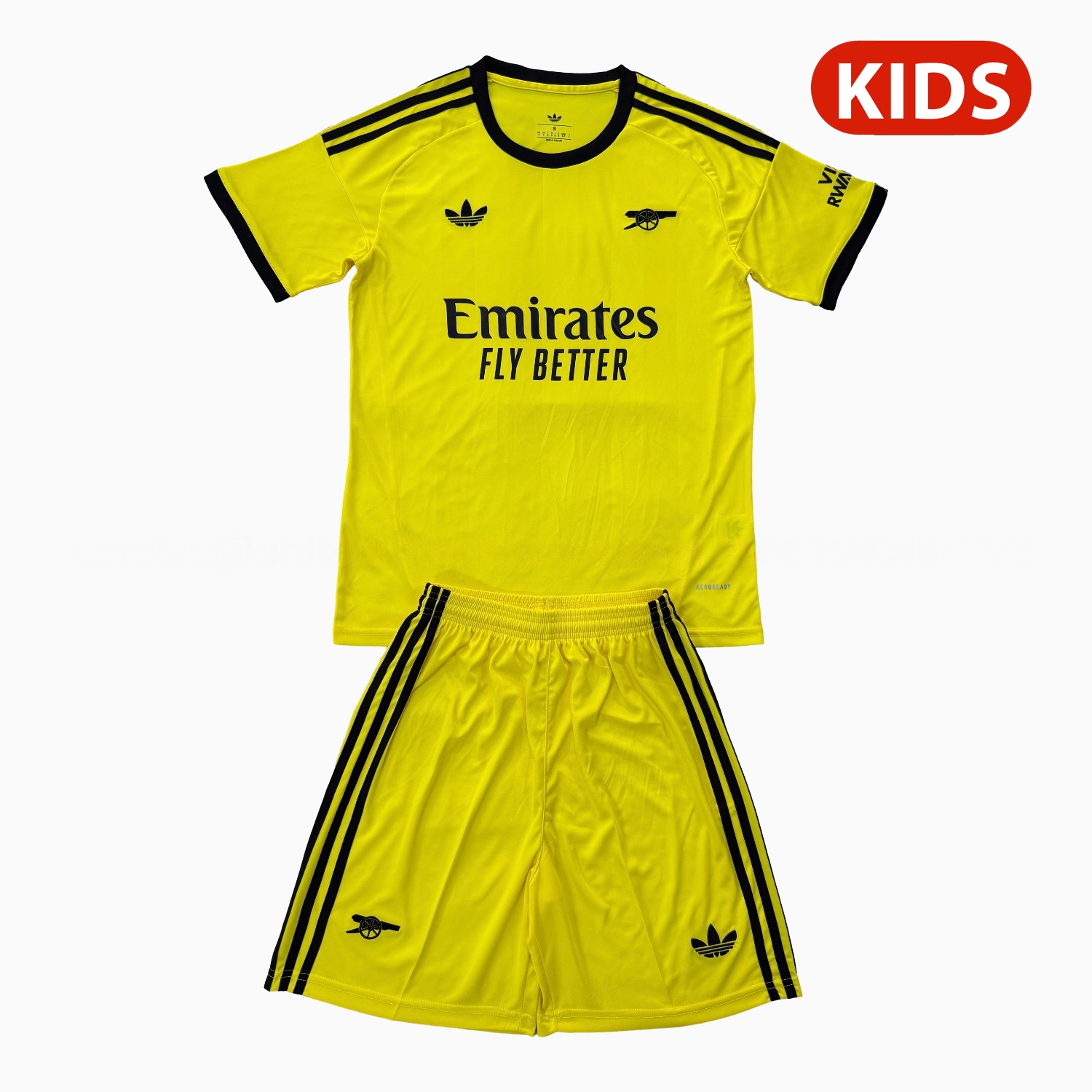 Arsenal 25-26 Yellow Goalkeeper Kids Kit - SOCCERDEALSHOP