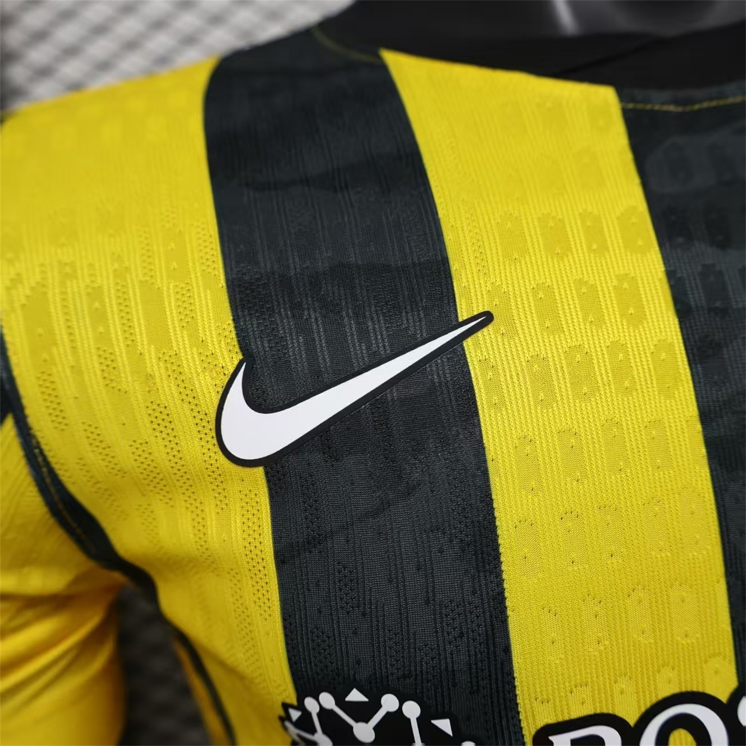Al Ittihad Jeddah United 25-26 Home Yellow New Sponsors Jersey - Player Version - SOCCERDEALSHOP