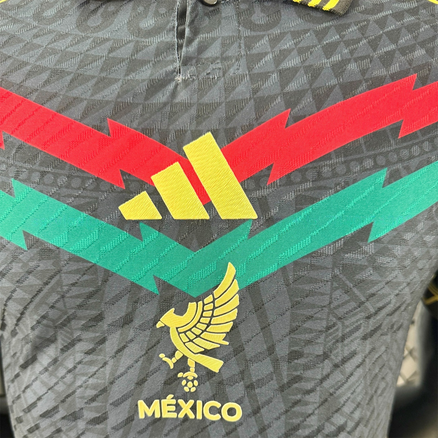 Mexico 25-26 Red And Green Chest Lines Special Jersey - Player Version - SOCCERDEALSHOP