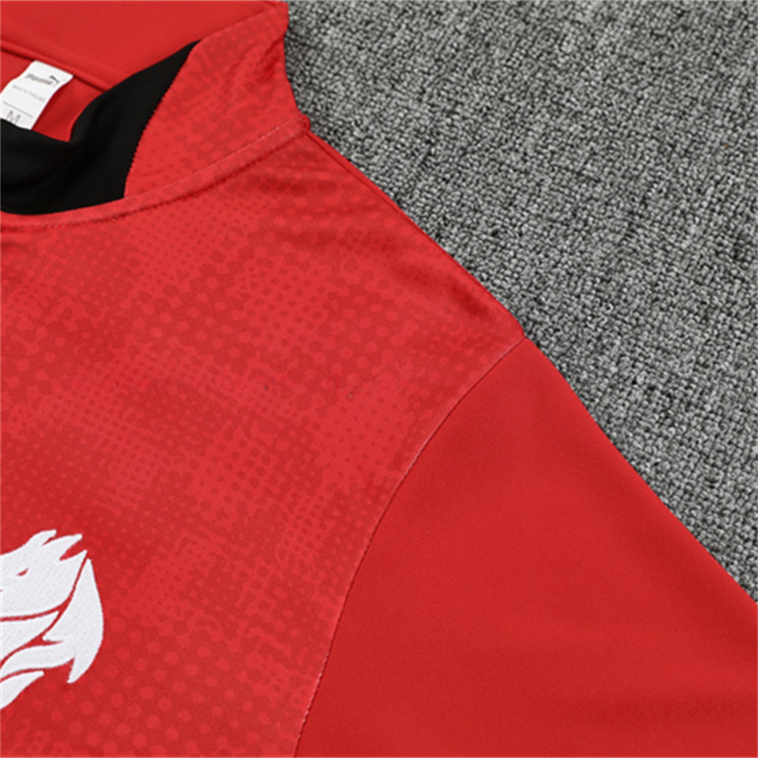 AC Milan 25-26 Kids Long Sleeve Training Set - Red Top & Black Pants - SOCCERDEALSHOP