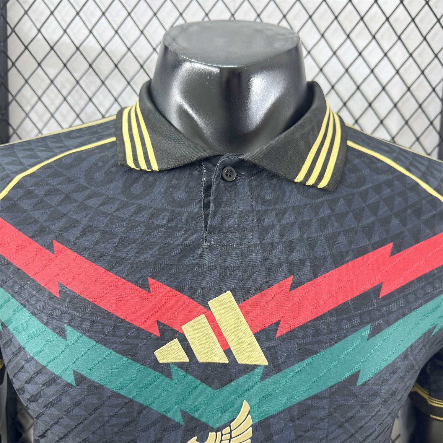 Mexico 25-26 Red And Green Chest Lines Special Jersey - Player Version - SOCCERDEALSHOP