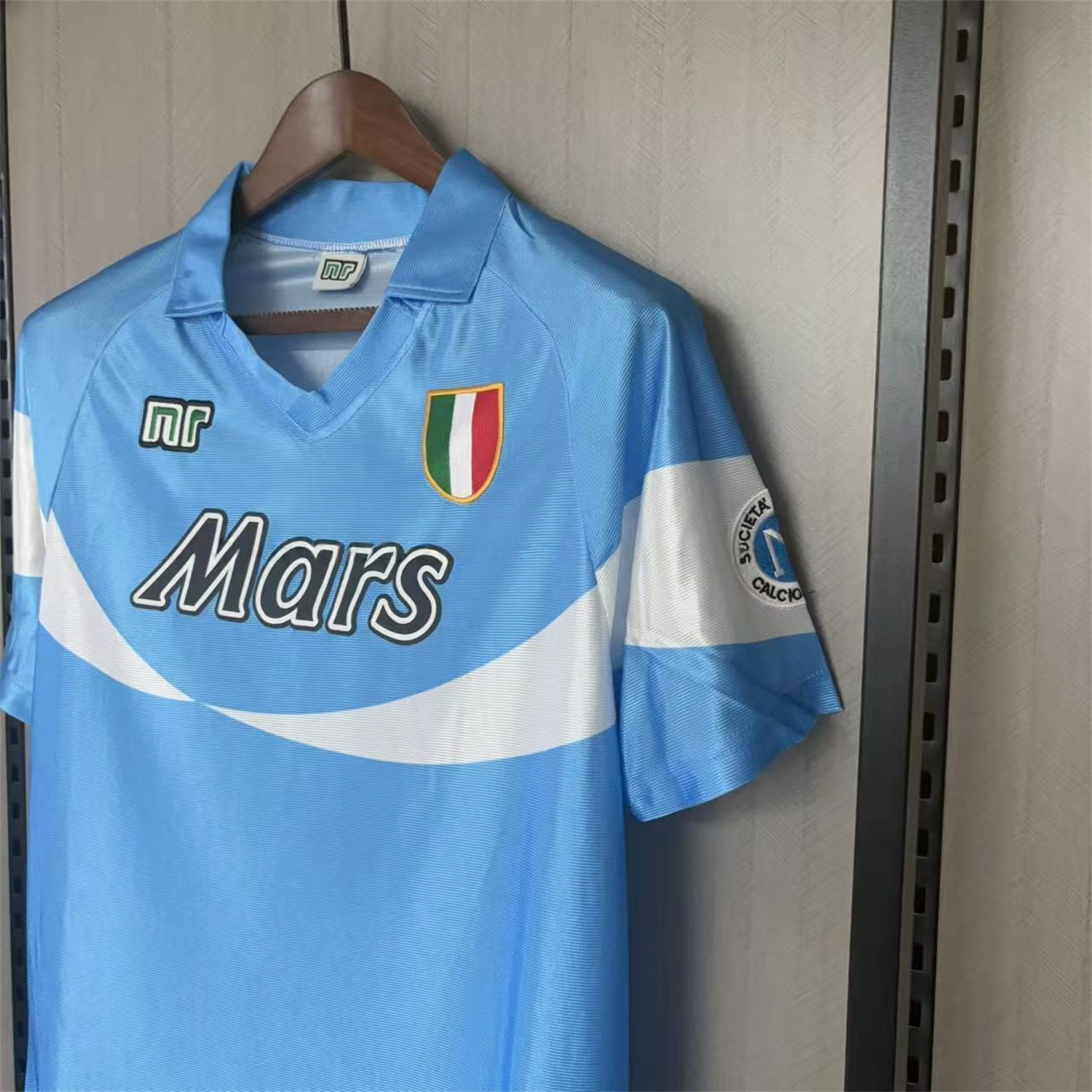 Retro Napoli 1990-91 Home 2 Sky Blue And White Jersey - SOCCERDEALSHOP