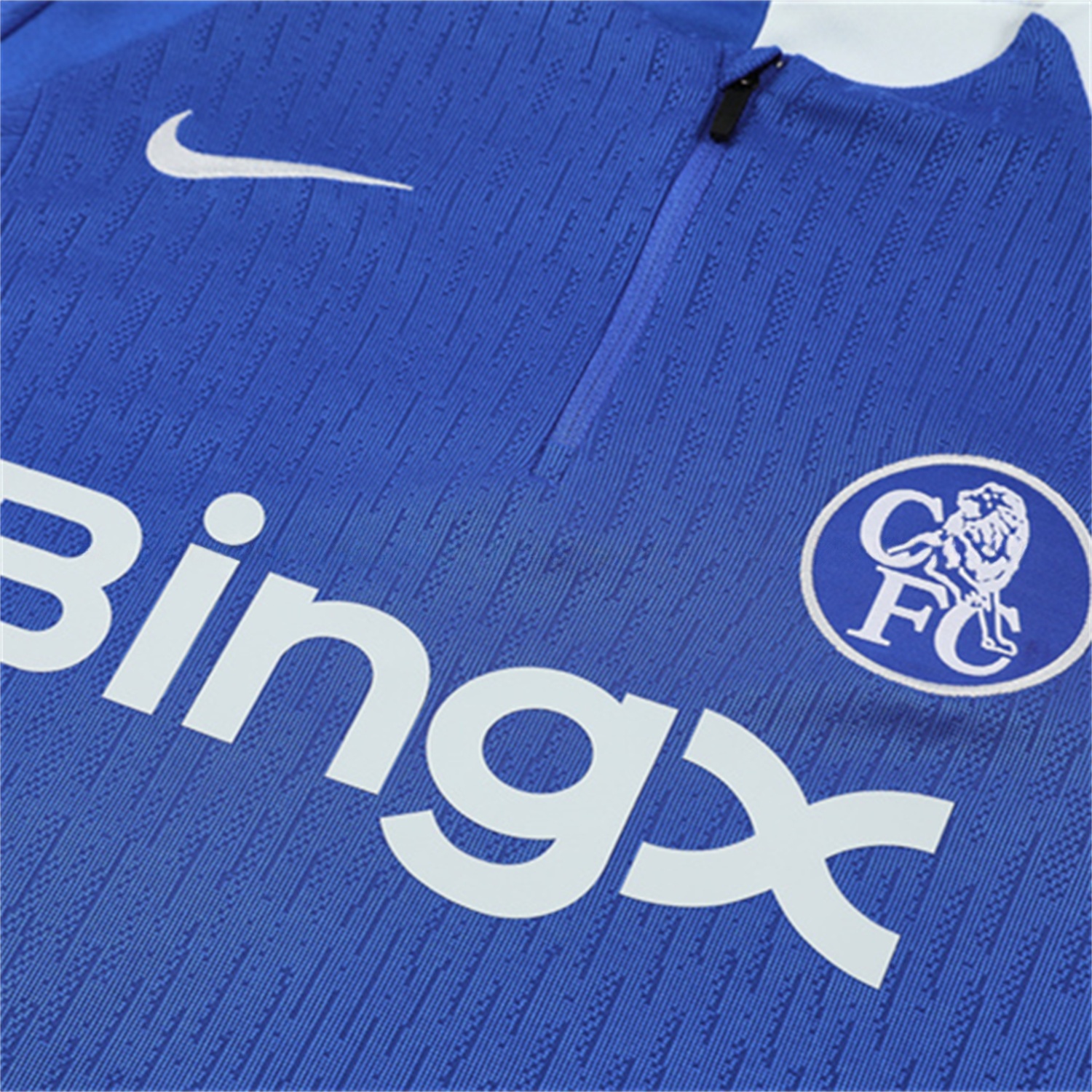 C.H.E.L.S.E.A 25-26 Long Sleeve Training Set - Player Version - Blue Top and Black Pants - SOCCERDEALSHOP