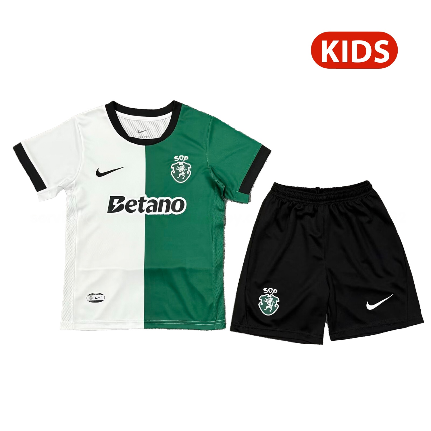 Sporting CP 25-26 Green And White Special Kids Kit - SOCCERDEALSHOP