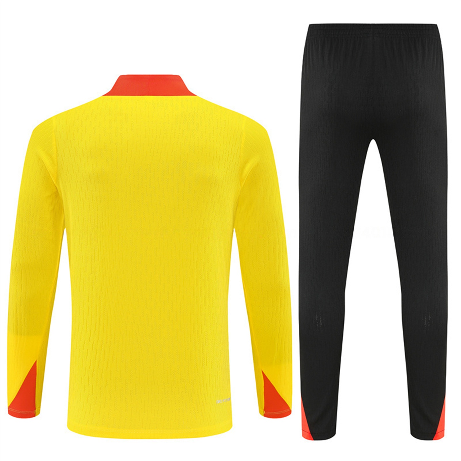 Brazil 25-26 Long Sleeve Training Set - Player Version - Yellow Top and Black Pants - SOCCERDEALSHOP