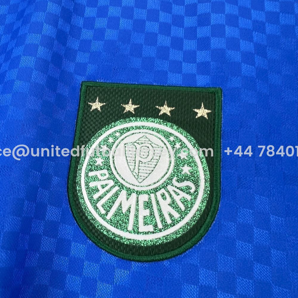 Retro Palmeiras 1999-00 Marcos 12 Goalkeeper Blue Jersey - SOCCERDEALSHOP