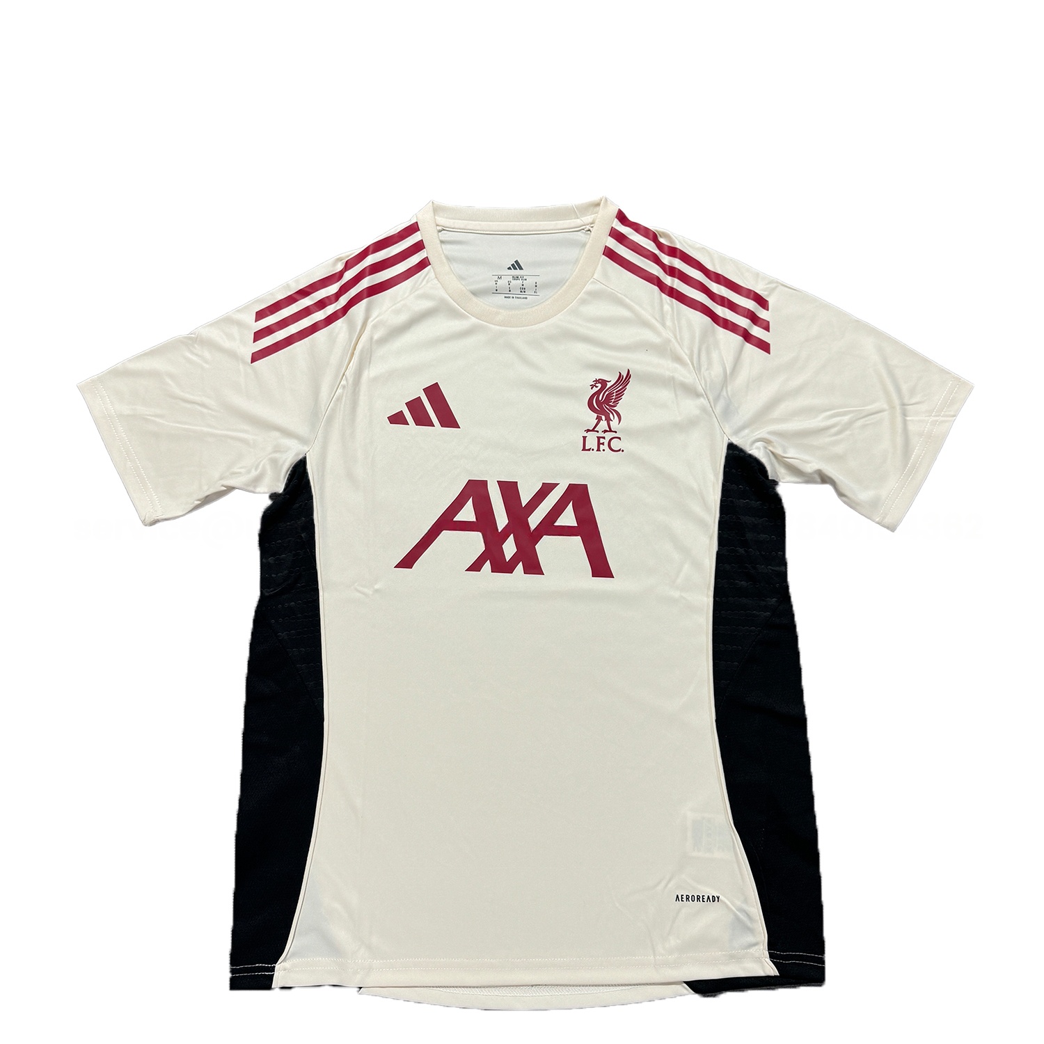 Liver.pool 25-26 AXA White Training Jersey - Fans Version - SOCCERDEALSHOP