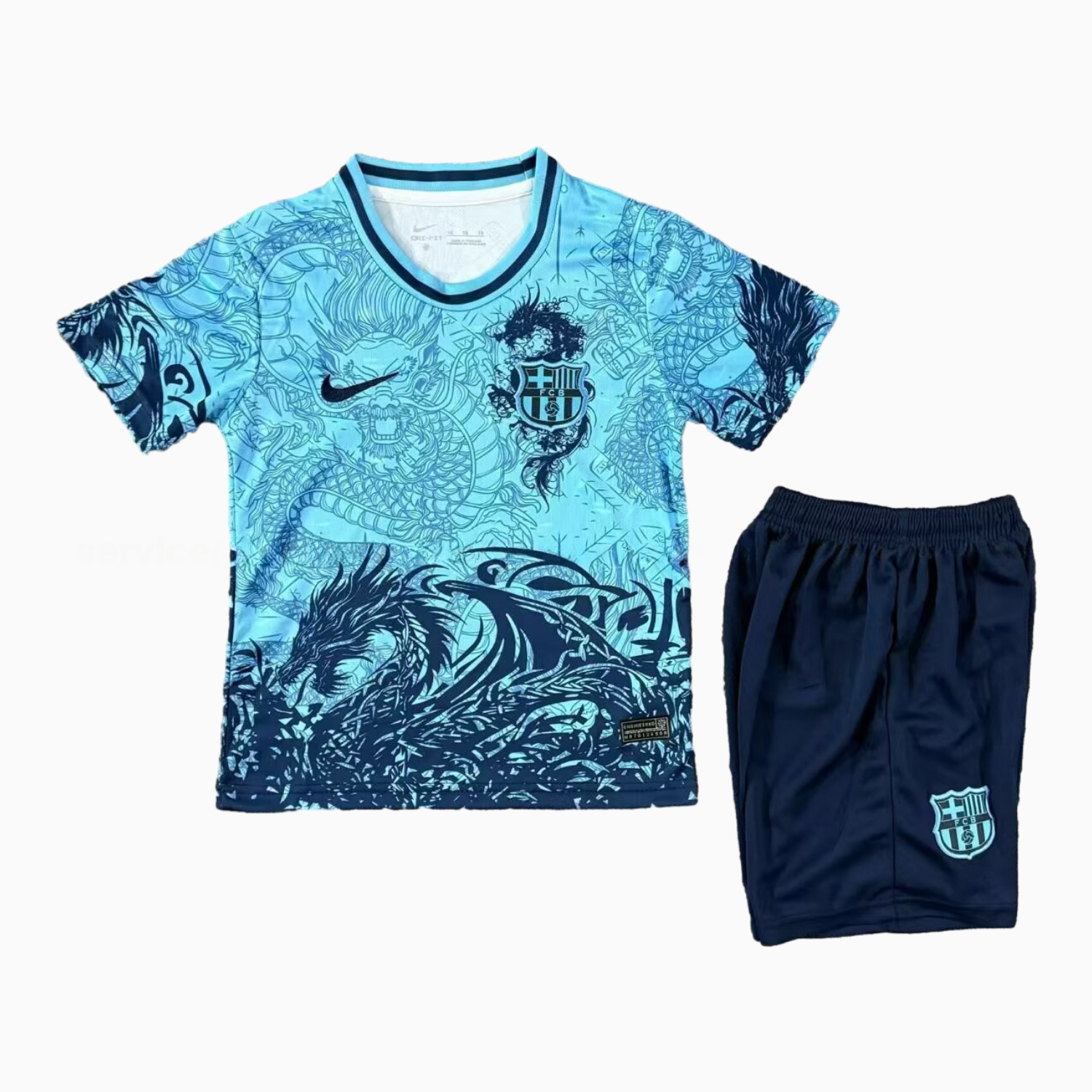 Barcelona 25-26 Blue Dragon Special Kids Kit - SOCCERDEALSHOP