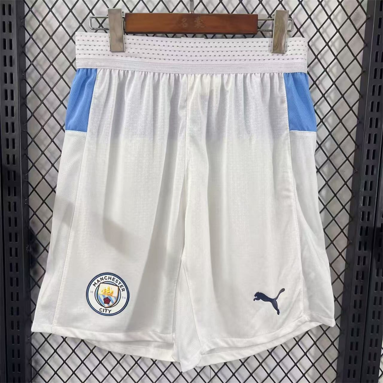Manchester City 25-26 Home White Shorts - Player Version - SOCCERDEALSHOP
