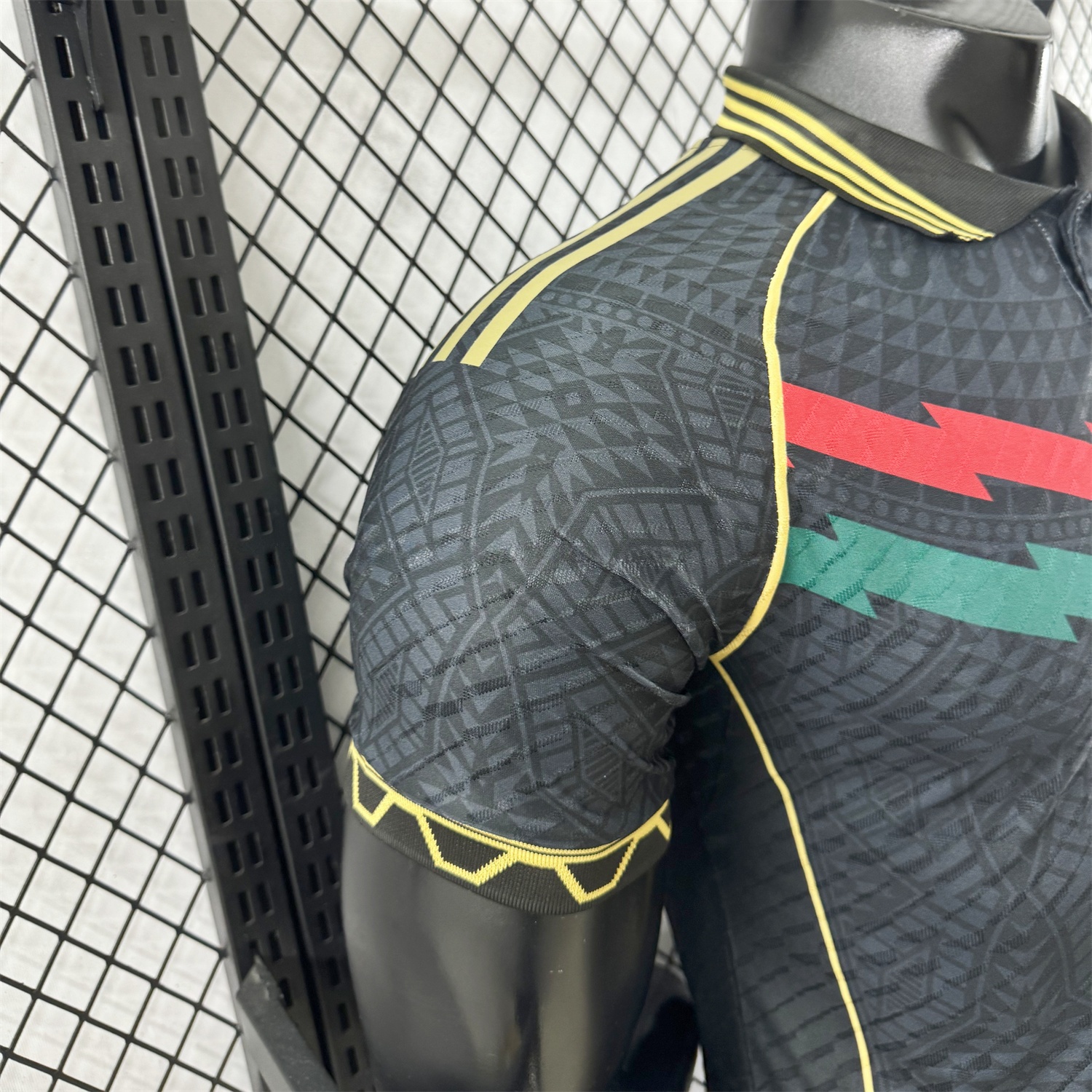 Mexico 25-26 Red And Green Chest Lines Special Jersey - Player Version - SOCCERDEALSHOP