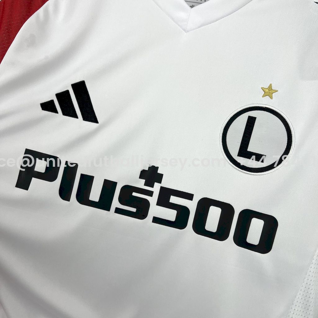 Legia Warszawa 25-26 Home White Jersey - Fans Version - SOCCERDEALSHOP