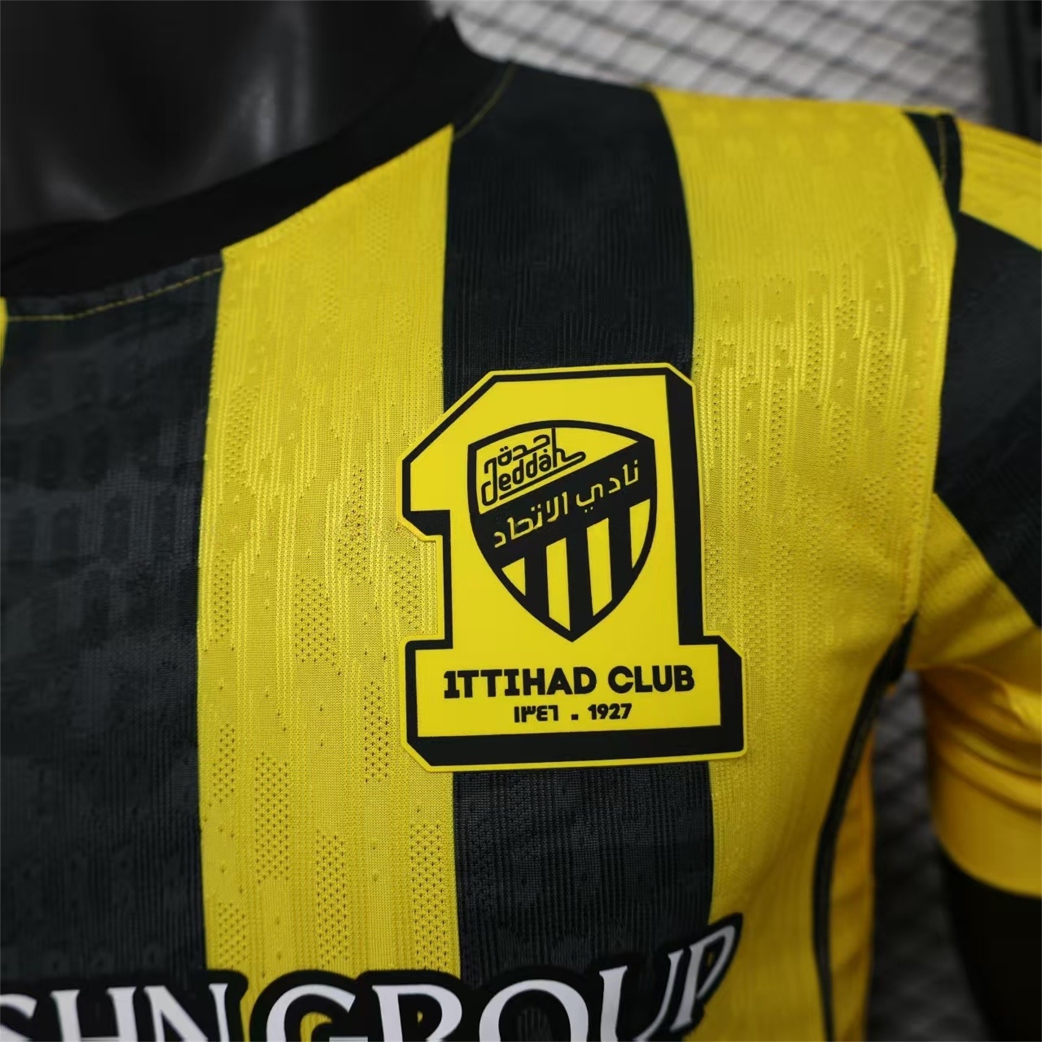 Al Ittihad Jeddah United 25-26 Home Yellow New Sponsors Jersey - Player Version - SOCCERDEALSHOP