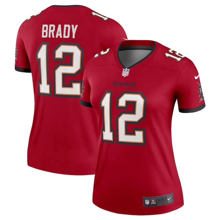 Womens Tampa Bay Buccaneers Tom Brady  Red Legend Jersey