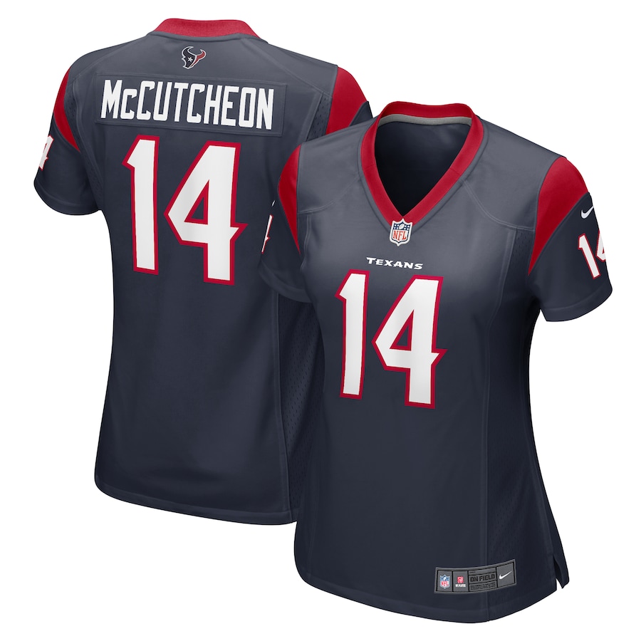 Womens Houston Texans Lance McCutcheon   Navy Team Game Jersey