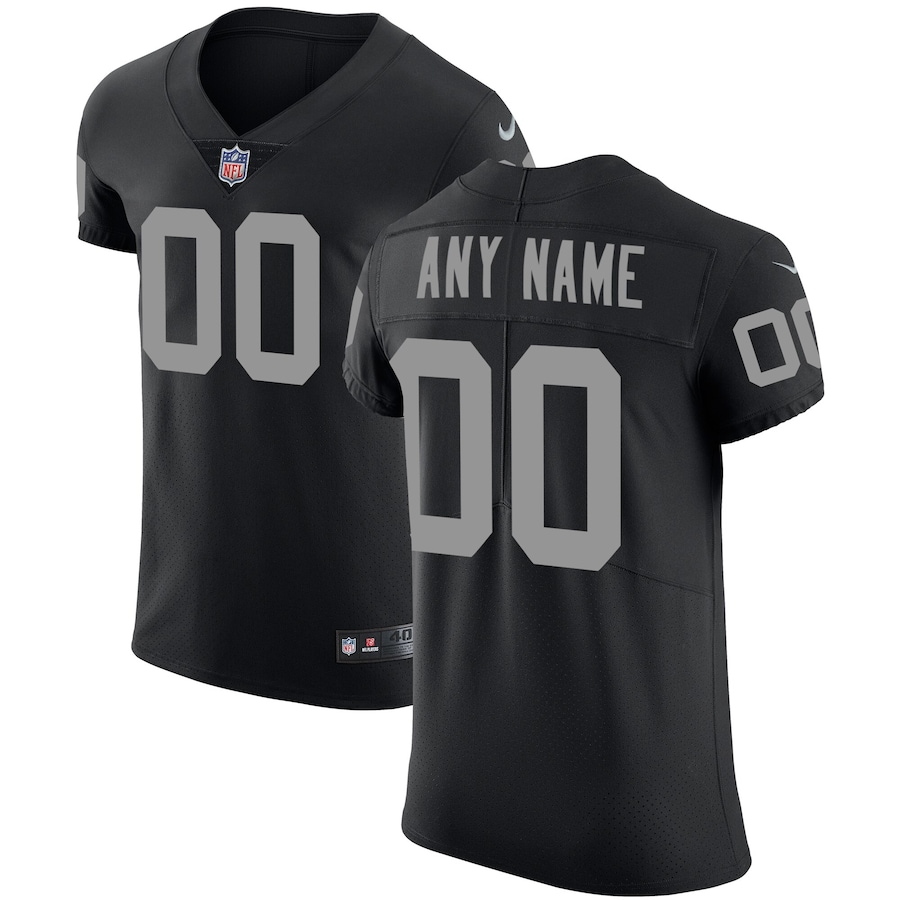 Mens Las Vegas Raiders  Black Vapor Untouchable Custom Elite Jersey