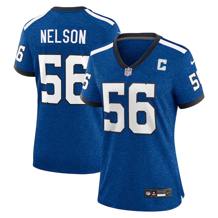 Womens Indianapolis Colts Quenton Nelson  Royal Indiana Nights Alternate Game Jersey