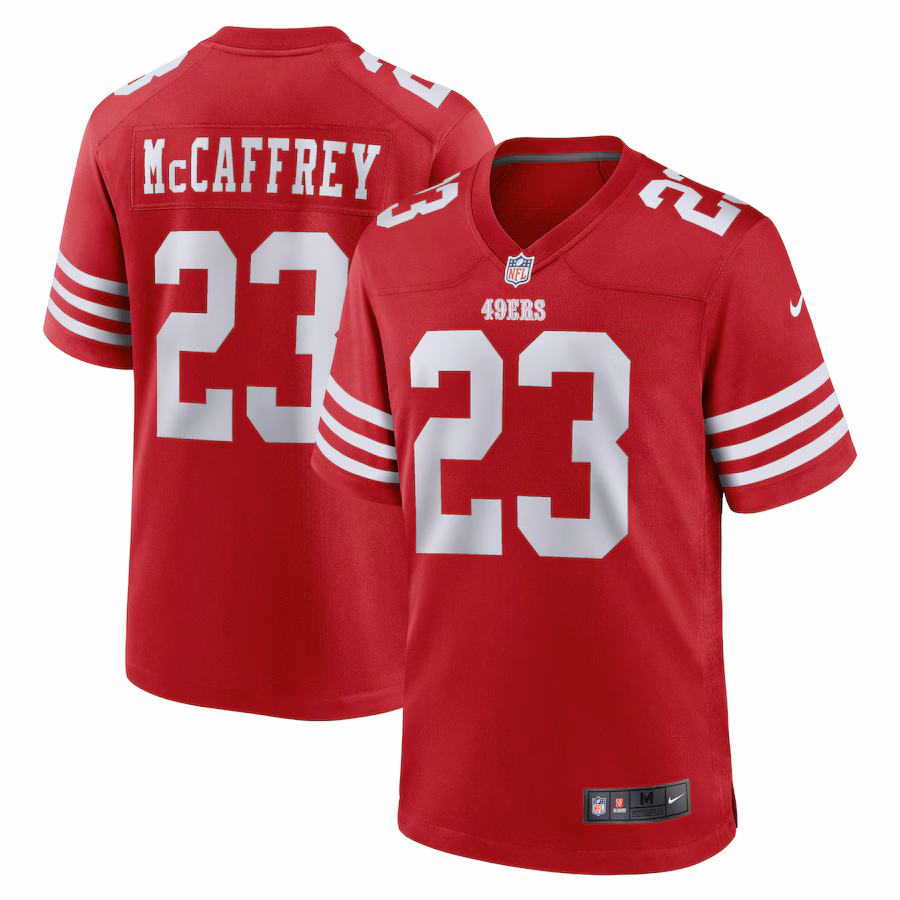 Christian McCaffrey San Francisco 49ers  Game Player Jersey - Scarlet