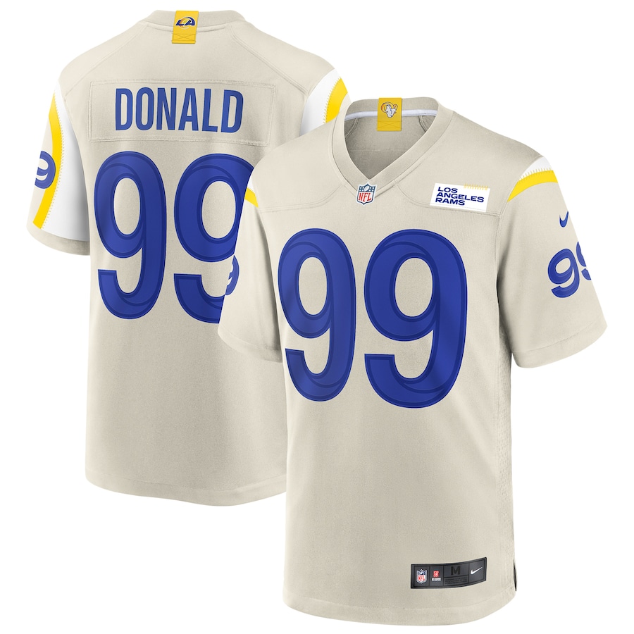 Mens Los Angeles Rams Aaron Donald  Bone Game Jersey