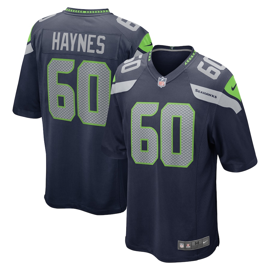 Mens Seattle Seahawks Phil Haynes  College Navy Game Jersey