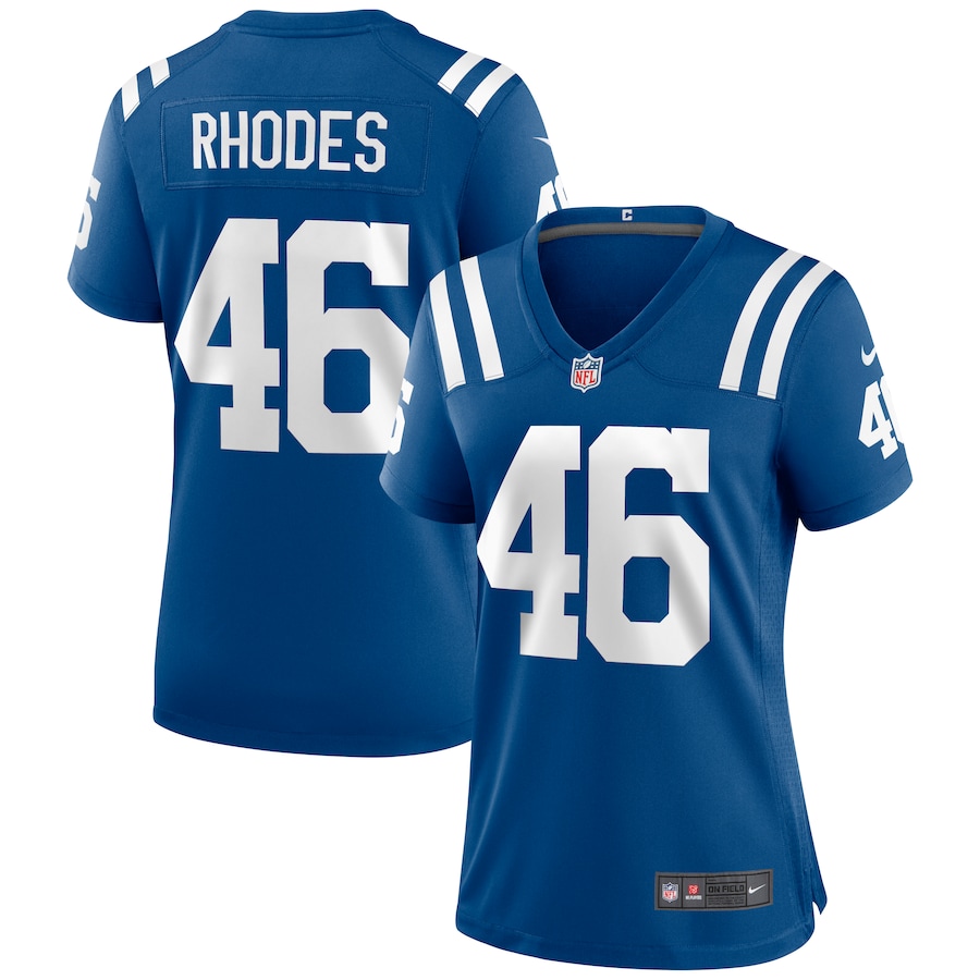 Womens Indianapolis Colts Luke Rhodes  Royal Game Jersey