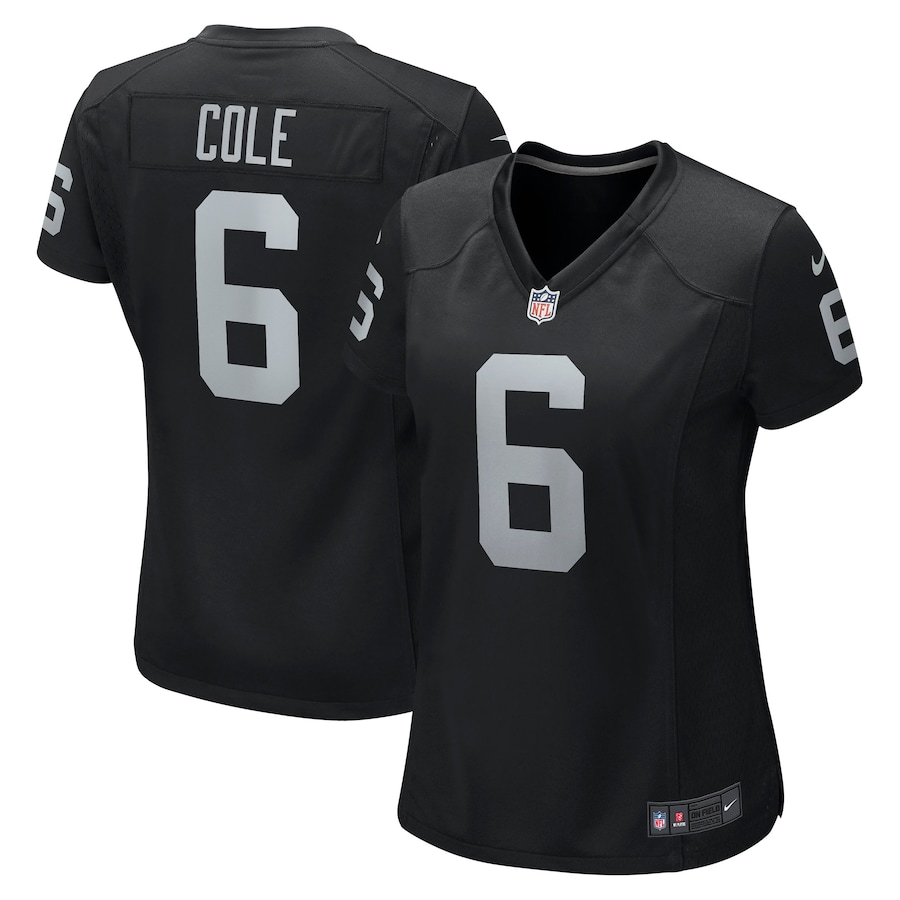 Womens Las Vegas Raiders AJ Cole  Black Game Jersey