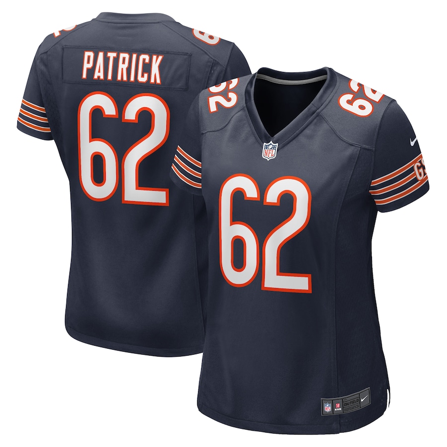 Womens Chicago Bears Lucas Patrick  Navy Game Jersey