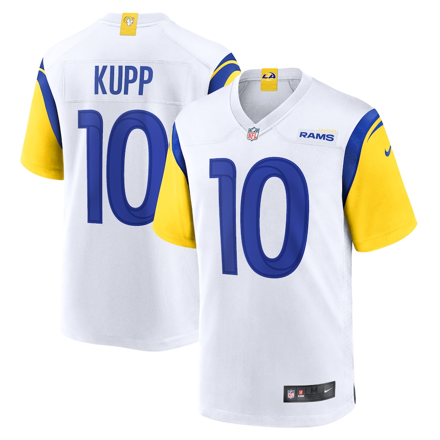 Mens Los Angeles Rams Cooper Kupp  White Alternate Game Jersey
