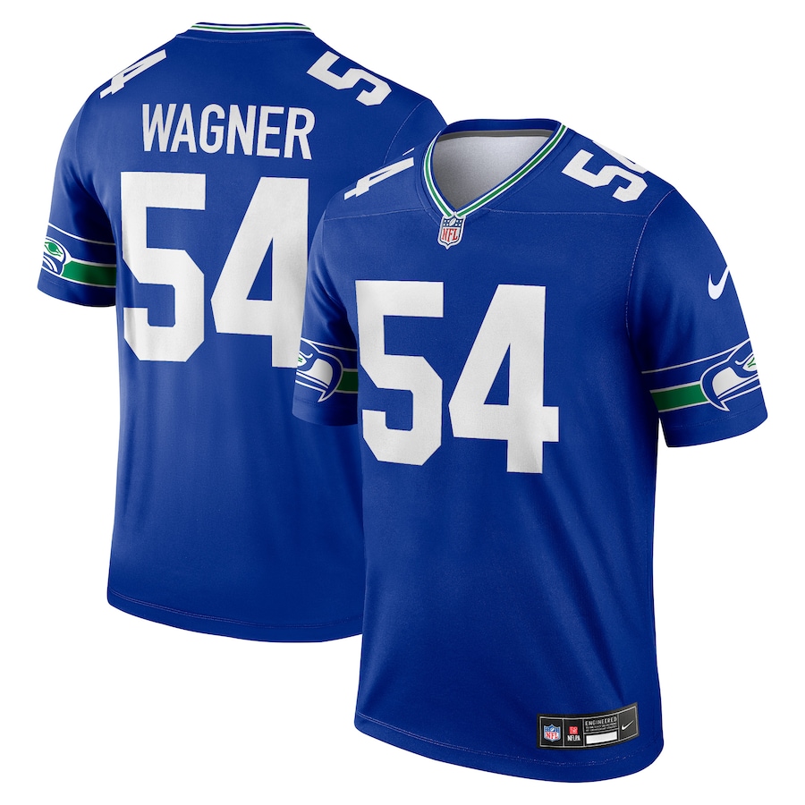 Mens Seattle Seahawks Bobby Wagner  Royal Alternate Legend Player Jersey