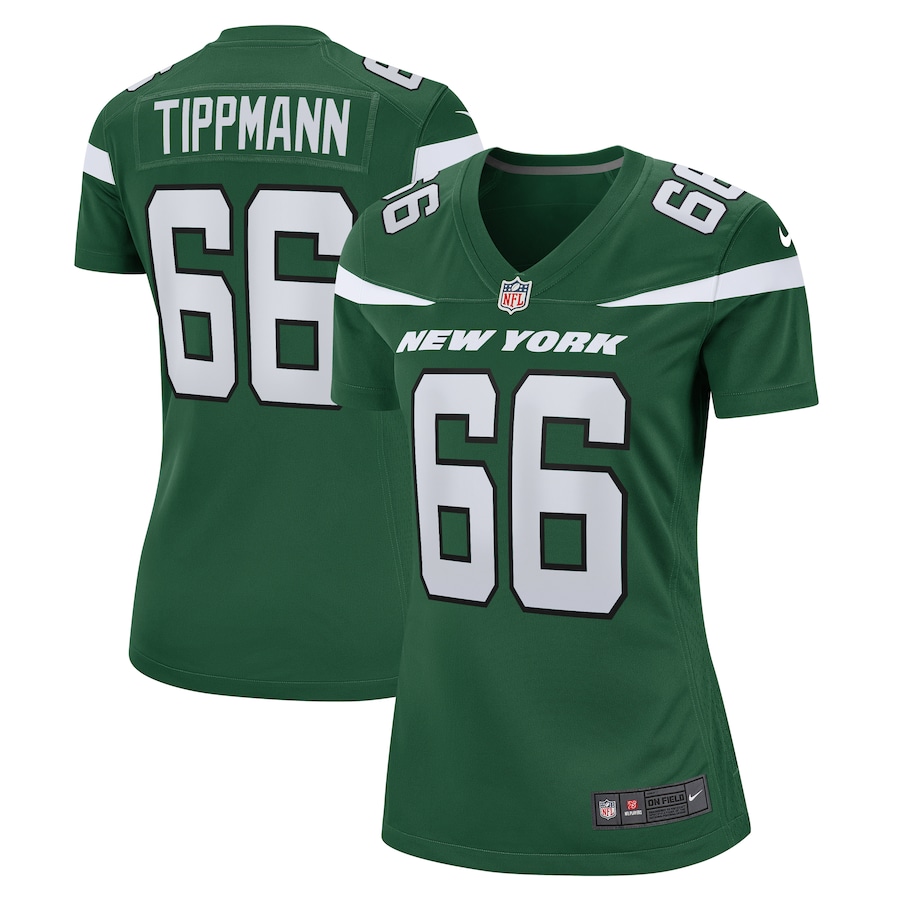 Womens New York Jets Joe Tippmann  Gotham Green  Game Jersey