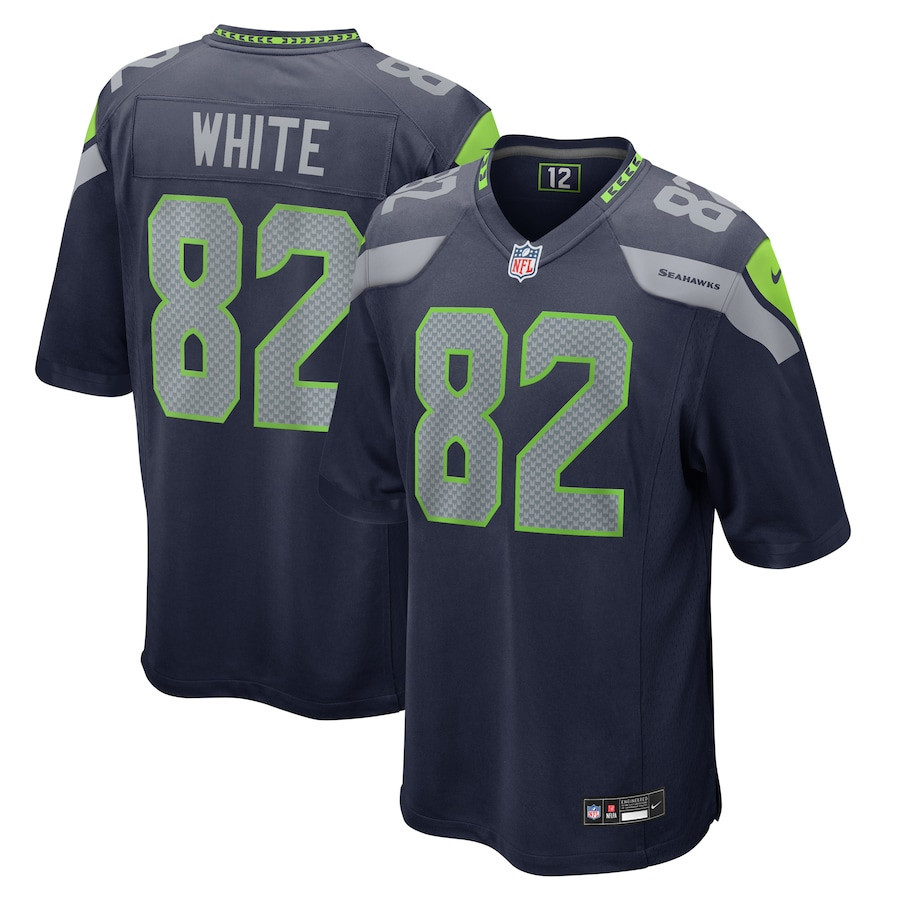 Cody White 82 Seattle Seahawks Game Men Jersey - College Navy