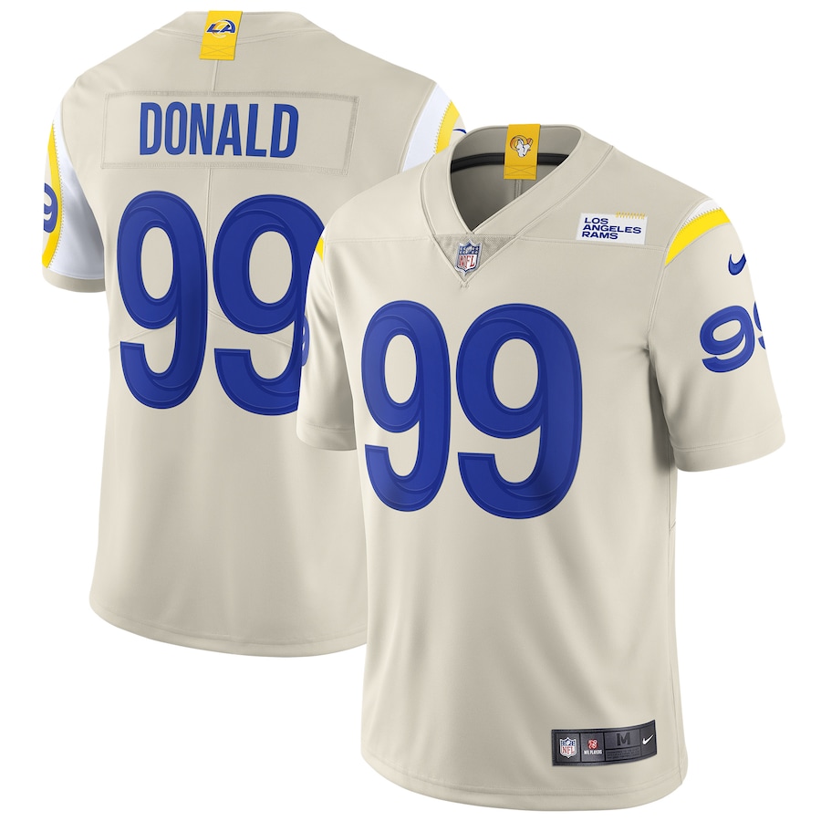 Mens Los Angeles Rams Aaron Donald  Bone Vapor Limited Jersey