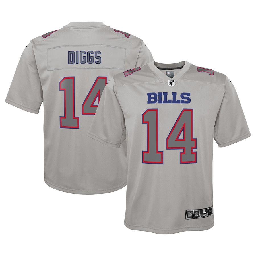 Youth Buffalo Bills Stefon Diggs  Gray Atmosphere Game Jersey