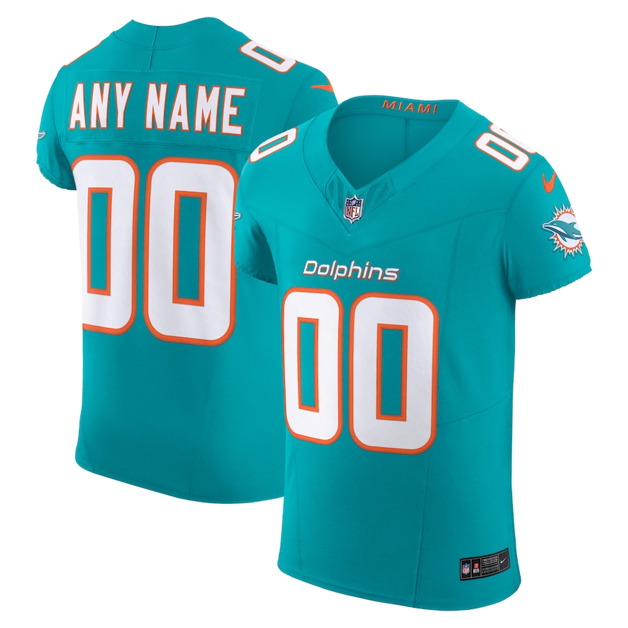 Mens Miami Dolphins  Aqua Vapor F.U.S.E. Elite Custom Jersey