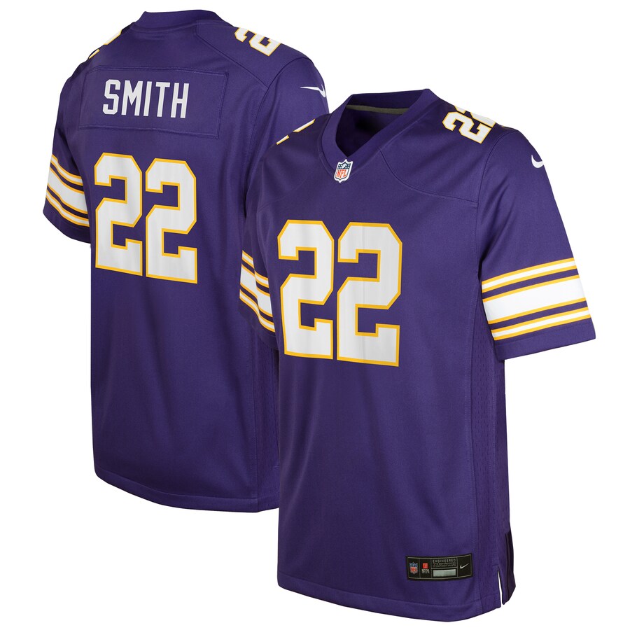 Youth Minnesota Vikings Harrison Smith  Purple Game Jersey