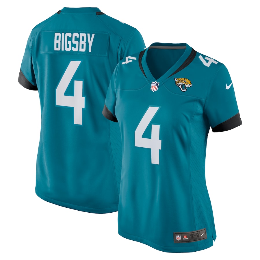 Womens Jacksonville Jaguars Tank Bigsby  Teal Game Jersey