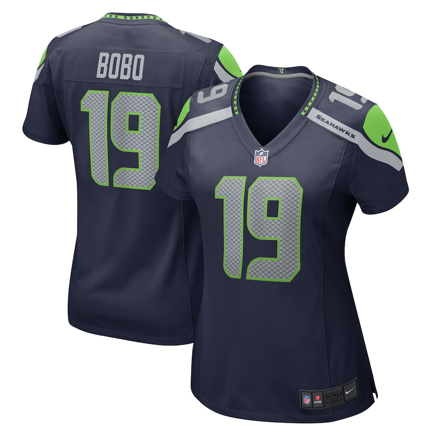 Womens Seattle Seahawks Jake Bobo  College Navy  Game Jersey