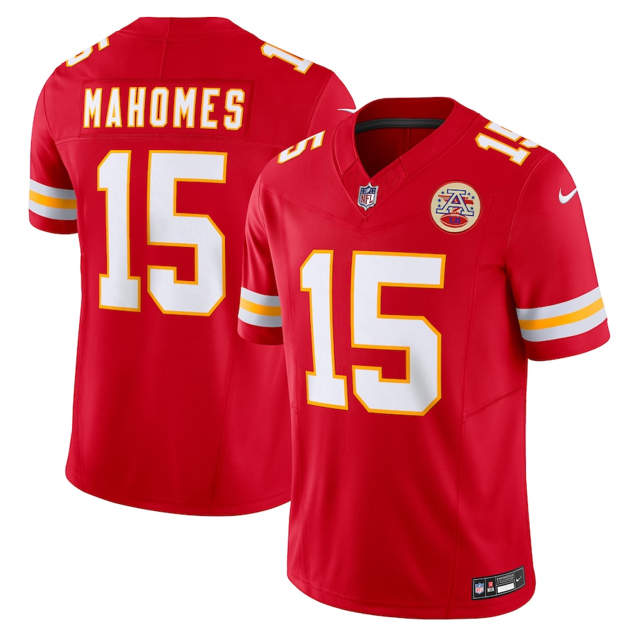 Mens Kansas City Chiefs Patrick Mahomes  Red Vapor F.U.S.E. Limited Jersey