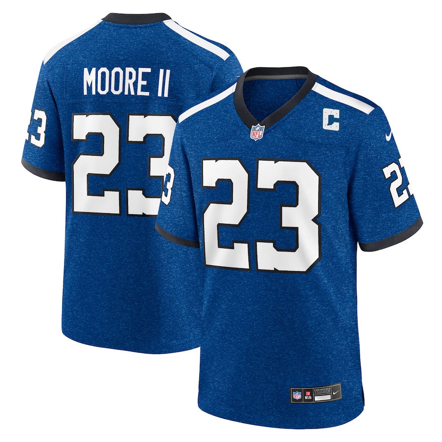 Mens Indianapolis Colts Kenny Moore II  Royal Indiana Nights Alternate Game Jersey
