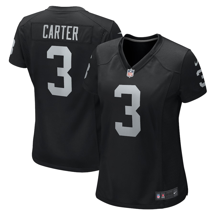 Womens Las Vegas Raiders DeAndre Carter  Black Game Player Jersey