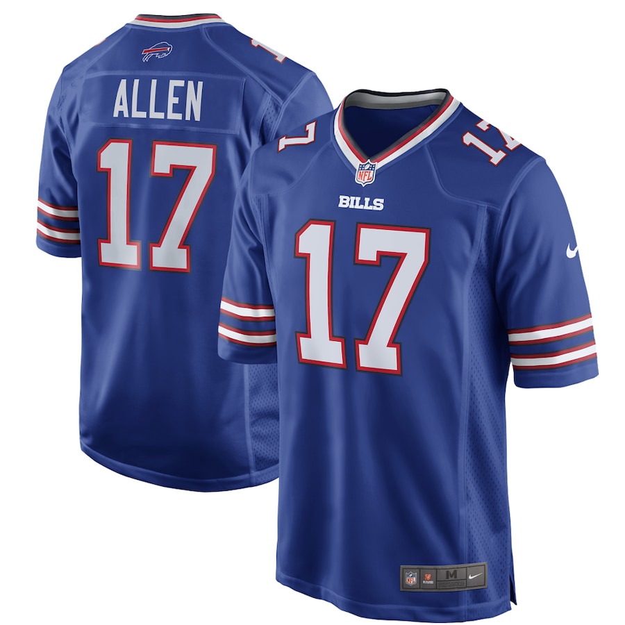 Mens Buffalo Bills Josh Allen  Royal Game Player Jersey