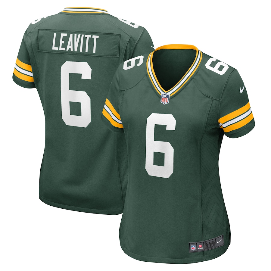 Womens Green Bay Packers Dallin Leavitt  Green Game Player Jersey