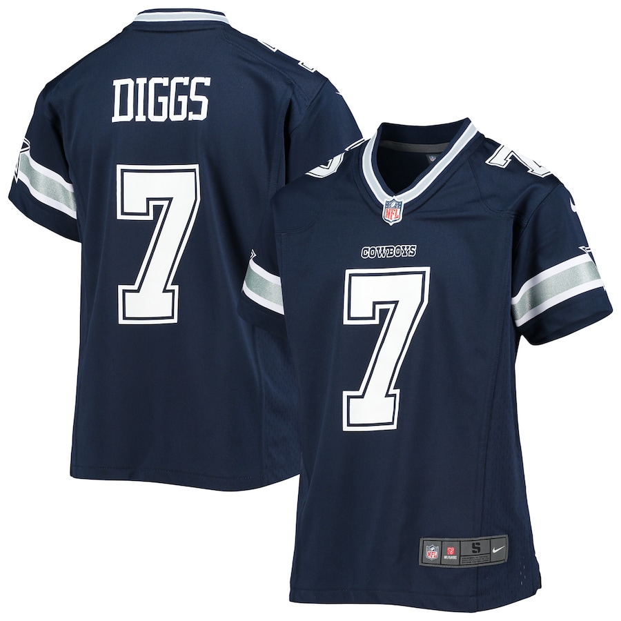 Youth Dallas Cowboys Trevon Diggs  Navy Game Jersey